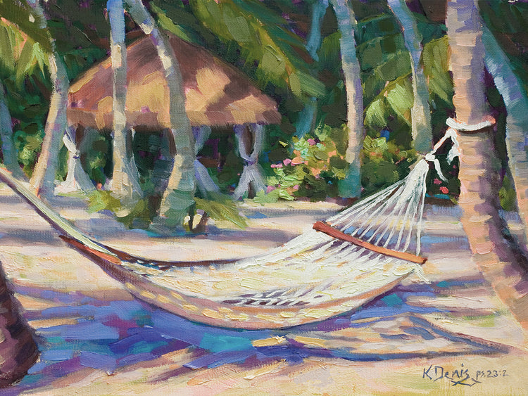 Hang Awhile Bright by Kathleen Denis - handcrafted wall art work on large canvas & framed canvas prints, made to order