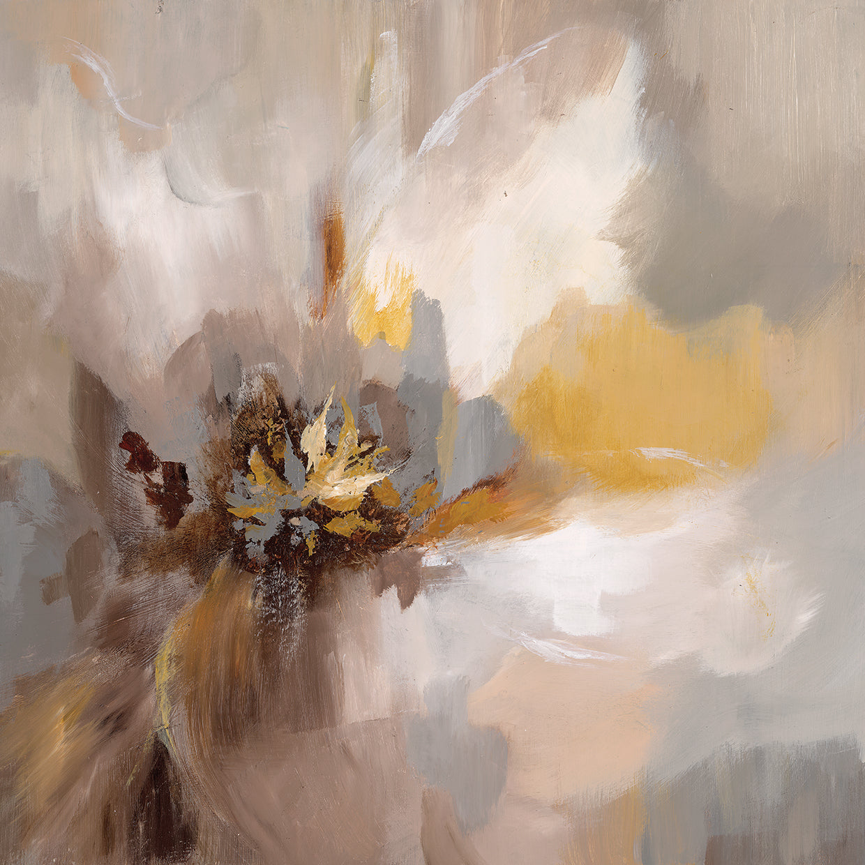 Petals Whisper by Nan - museum quality wall art work on large canvas & framed canvas prints