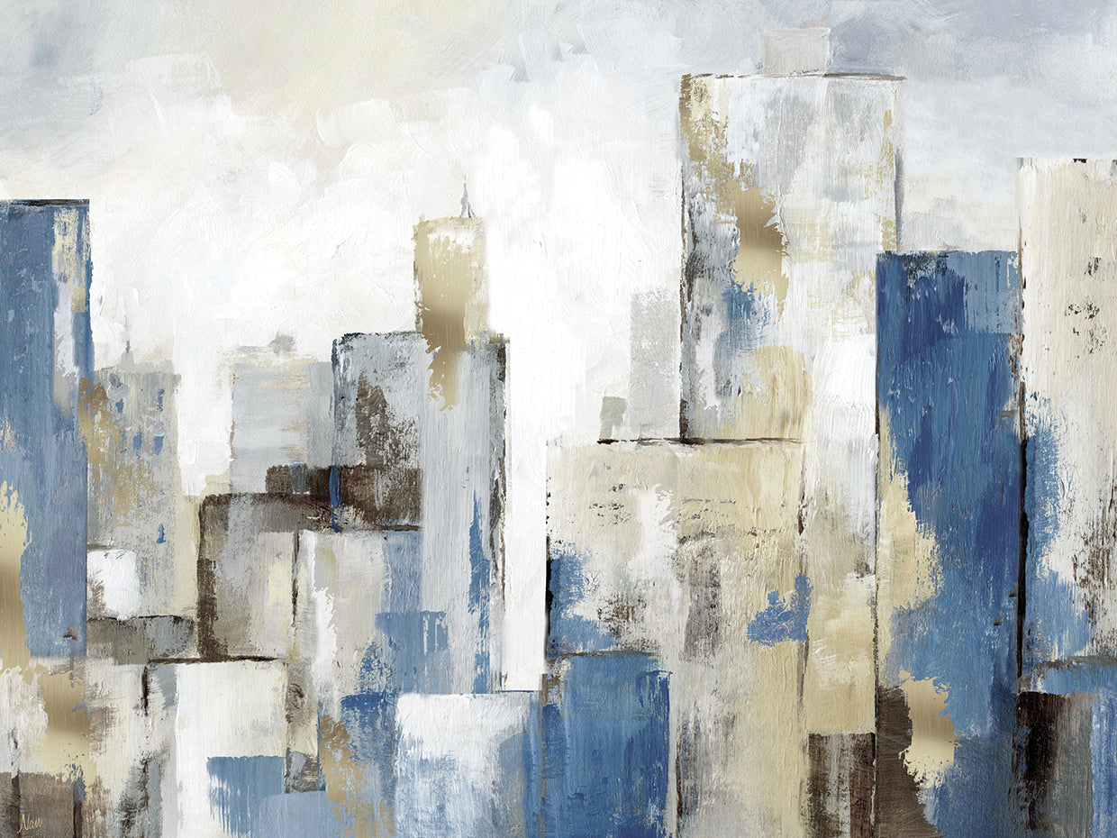 City Blues II Light by Nan - top quality wall art work on large canvas & framed canvas prints