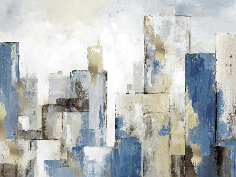 City Blues II Light by Nan - top quality wall art work on large canvas & framed canvas prints