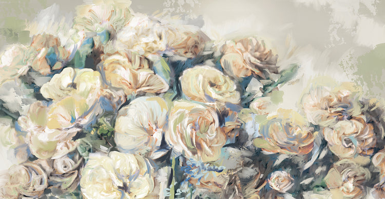 Arte de lienzo de panel suave de Faye's Bouquet