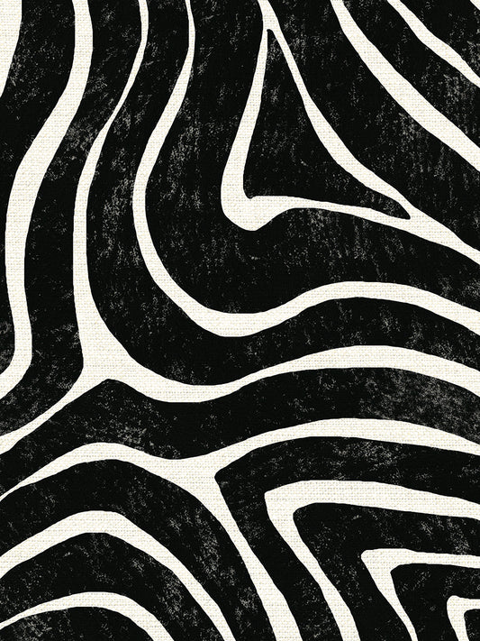 Lino Zebra Stripes Canvas Art