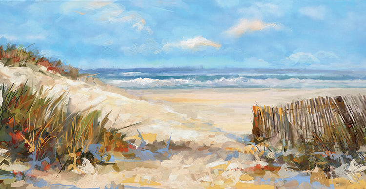 Arte de la lona de los colores de la playa