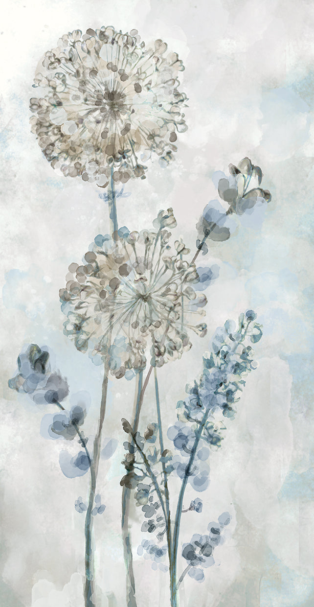 Garden Heights I by Studio Arts is a contemporary botanical flower painting printed on canvas or framed canvas