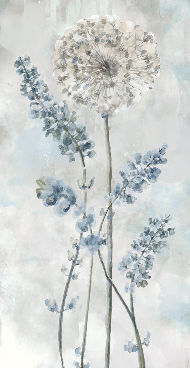 Garden Heights II by Studio Arts is a contemporary botanical flower painting printed on canvas or framed canvas