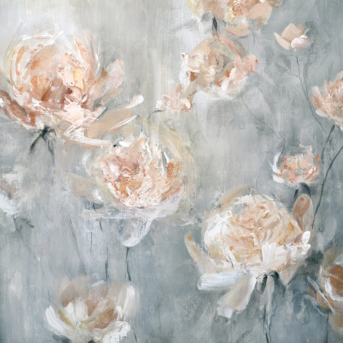 Rose Mist by Carol Robinson - larger sizes handcrafted wall art work on large canvas & framed canvas prints