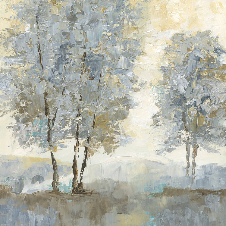 Soft Sentinel II by Nan is a serene and painterly landscape painting printed on canvas or framed canvas