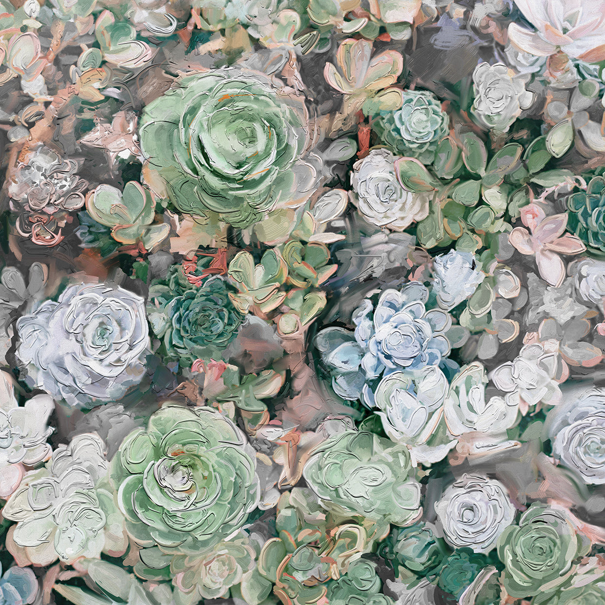 Succulent Garden Square