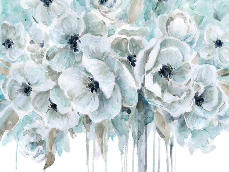 Teal Harmony II by Carol Robinson - larger sizes handcrafted wall art work on large canvas & framed canvas prints