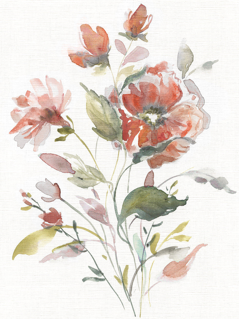 Coral Botanical I Crop by Carol Robinson - larger sizes handcrafted wall art work on large canvas & framed canvas prints