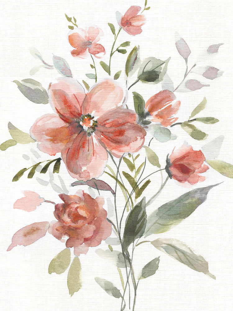 Coral Botanical II Crop by Carol Robinson - top quality wall art work on large canvas & framed canvas prints