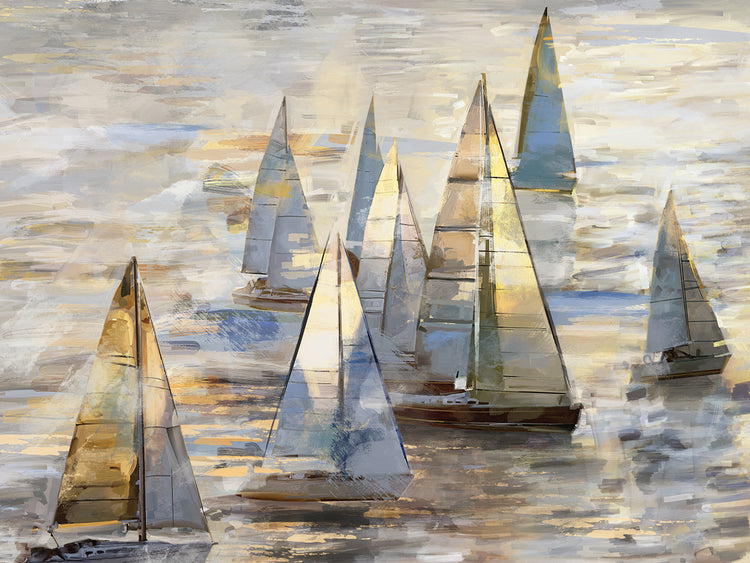 Sailing at Dusk Light