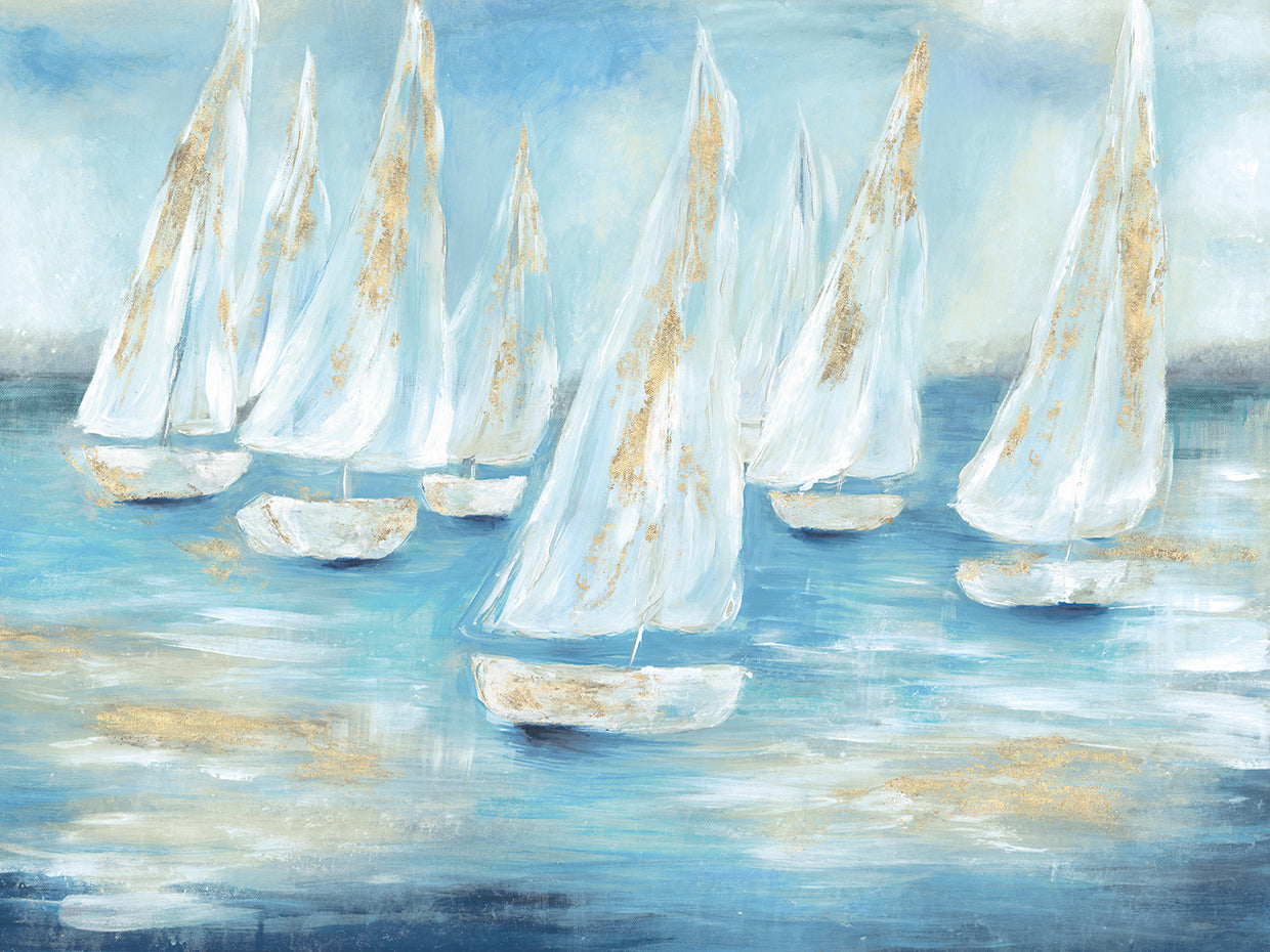 Golden Sailboats