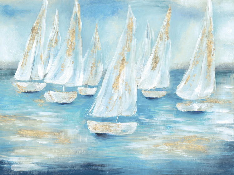Golden Sailboats