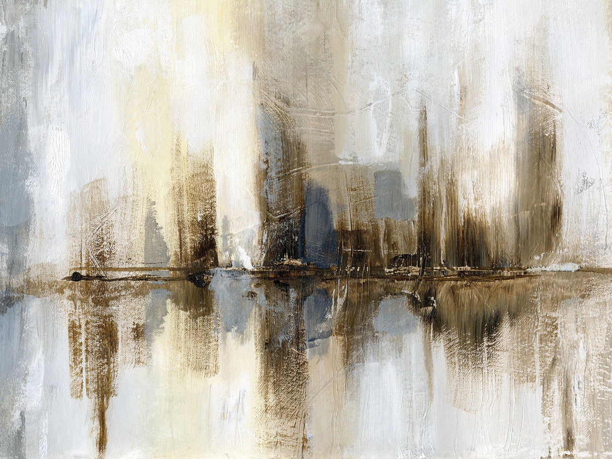 Harbor Lights by Nan - handcrafted wall art work on large canvas & framed canvas prints, made to order