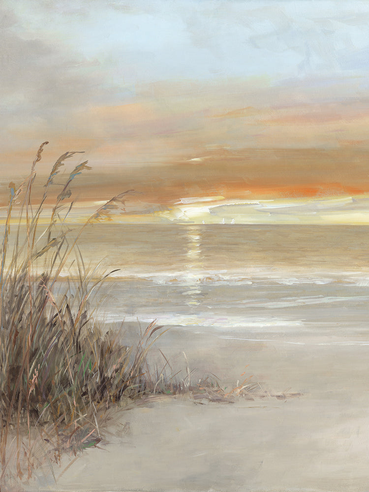 Malibu Sunset by Sally Swatland - handcrafted wall art work on large canvas & framed canvas prints, made to order