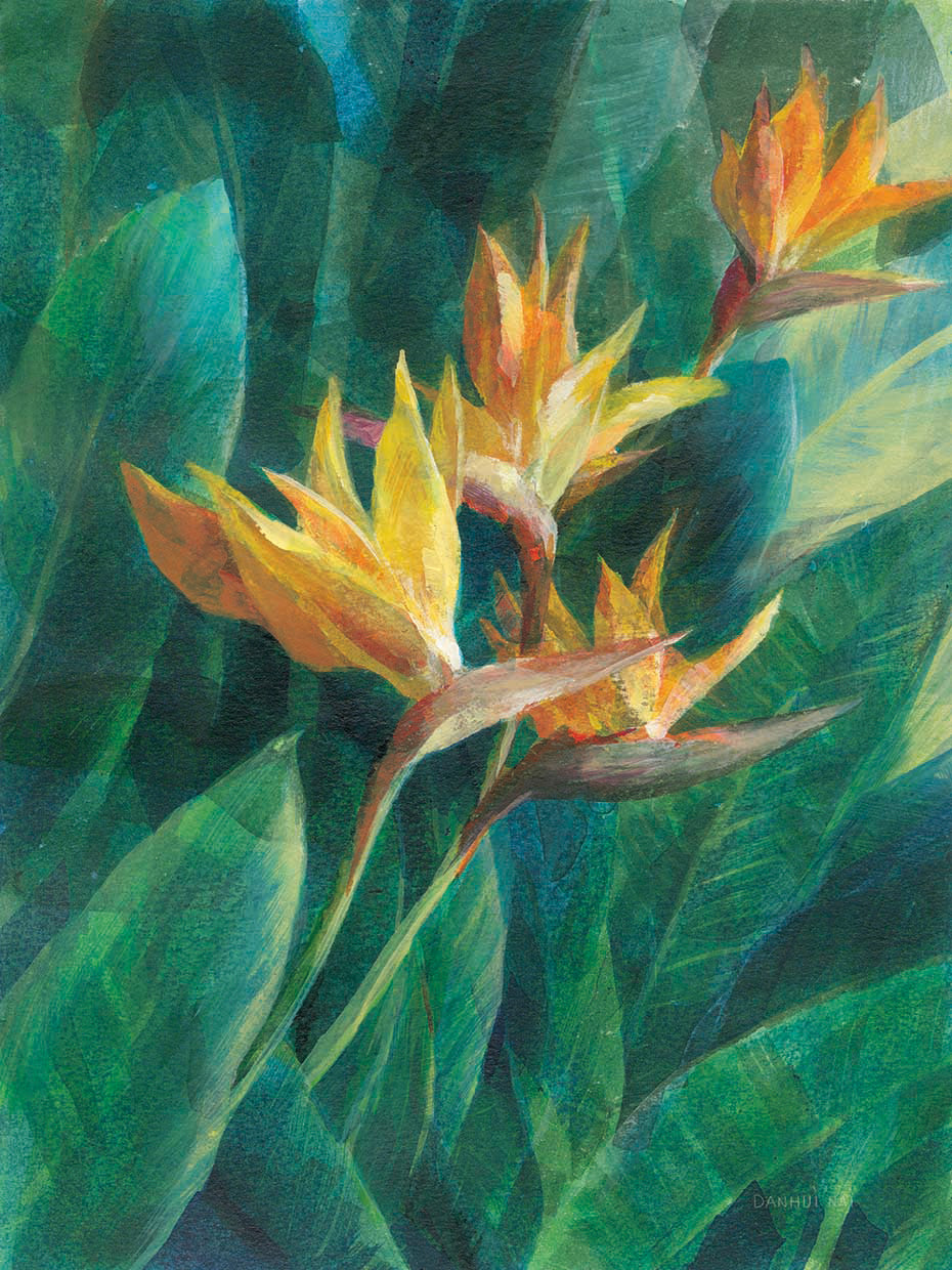 Bird of Paradise I by Danhui Nai - museum quality wall art work on large canvas & framed canvas prints
