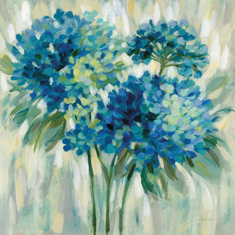 Burst of Hydrangeas by Silvia Vassileva - lowest price wall art work on large canvas & framed canvas prints