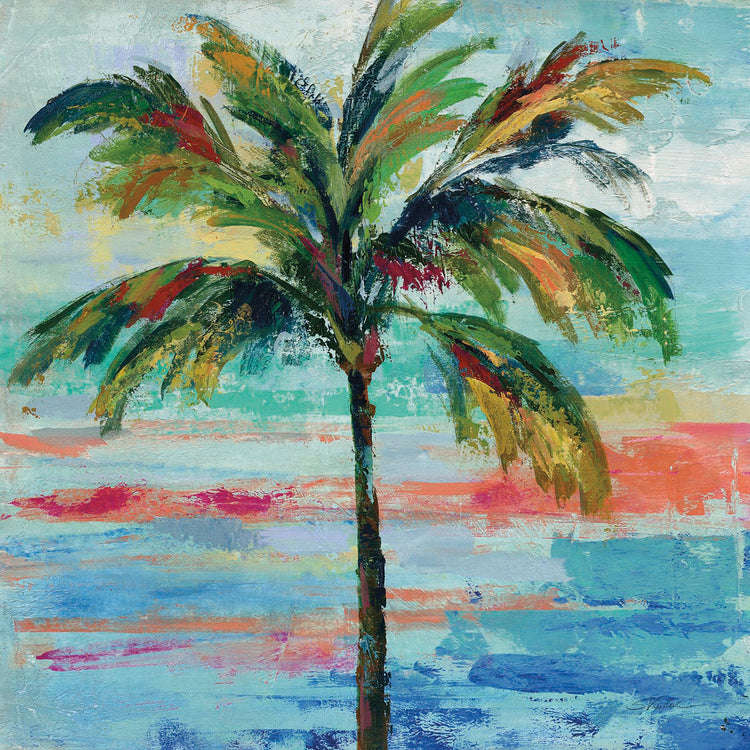 California Palm II by Silvia Vassileva - larger sizes handcrafted wall art work on large canvas & framed canvas prints