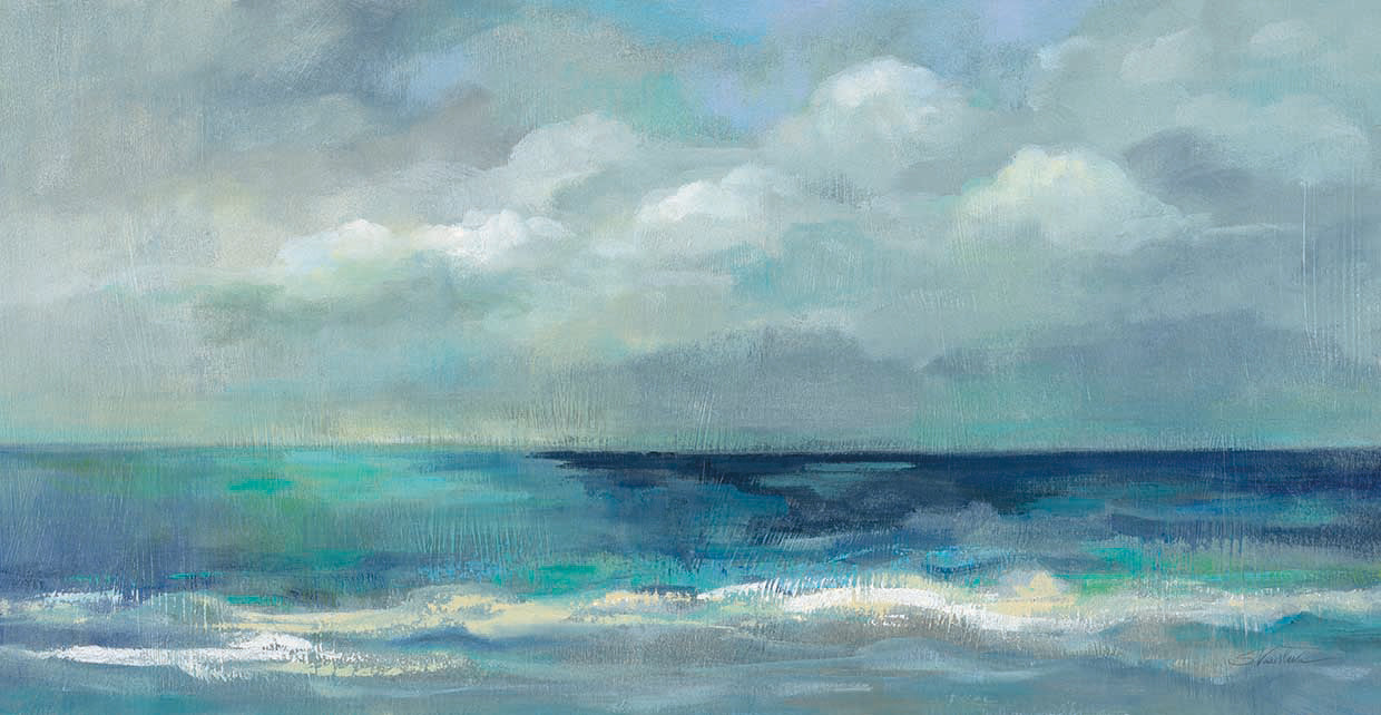 Clouds and Sea by Silvia Vassileva - lowest price wall art work on large canvas & framed canvas prints