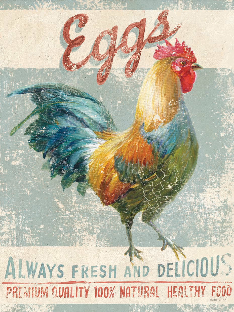 Farm Nostalgia VI by Danhui Nai - best quality handcrafted wall art work on large canvas & framed canvas prints