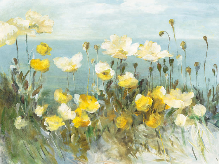 Field of Poppies Bright by Danhui Nai - lowest price wall art work on large canvas & framed canvas prints