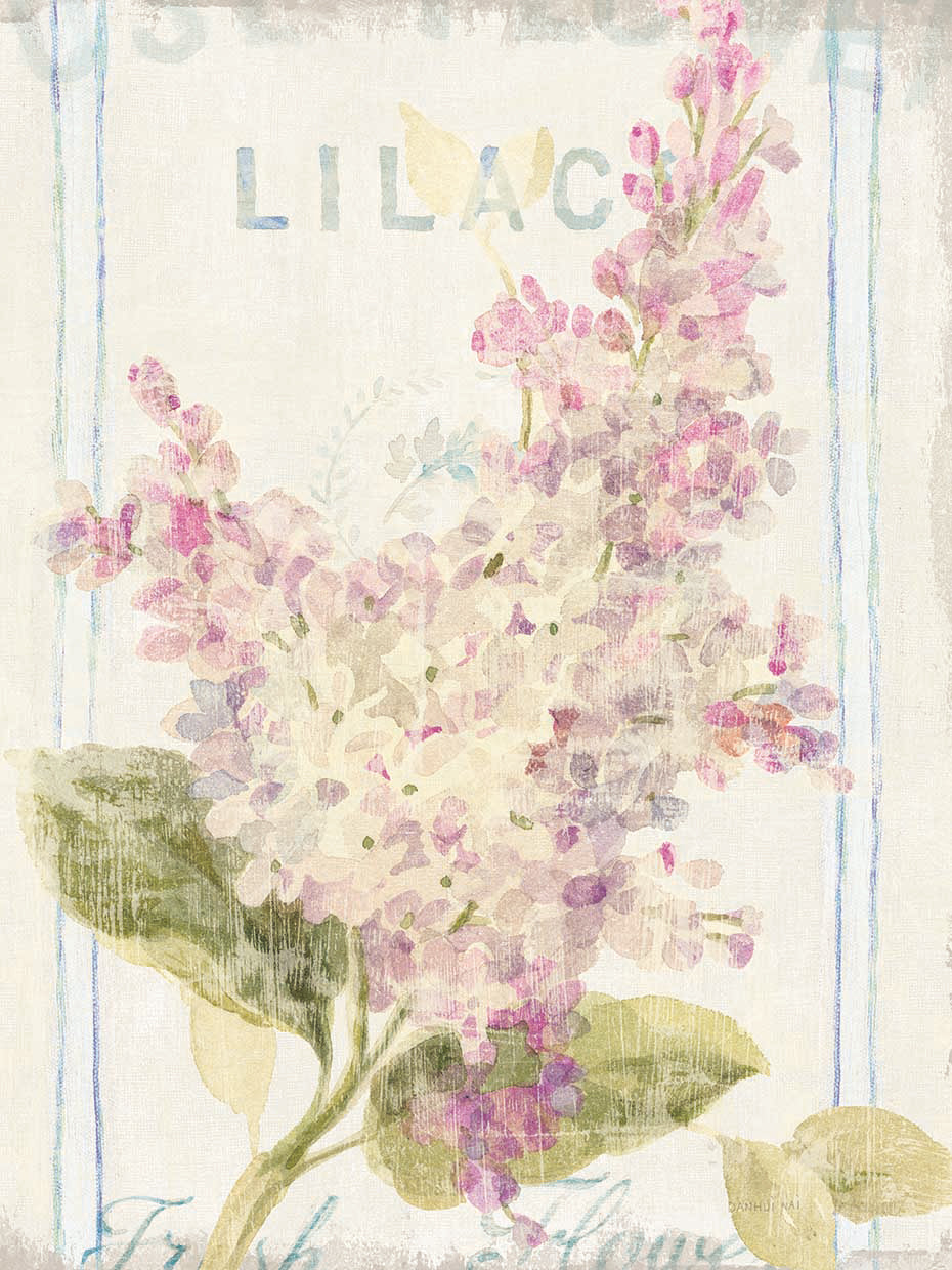 Floursack Florals V Crop by Danhui Nai - lowest price wall art work on large canvas & framed canvas prints