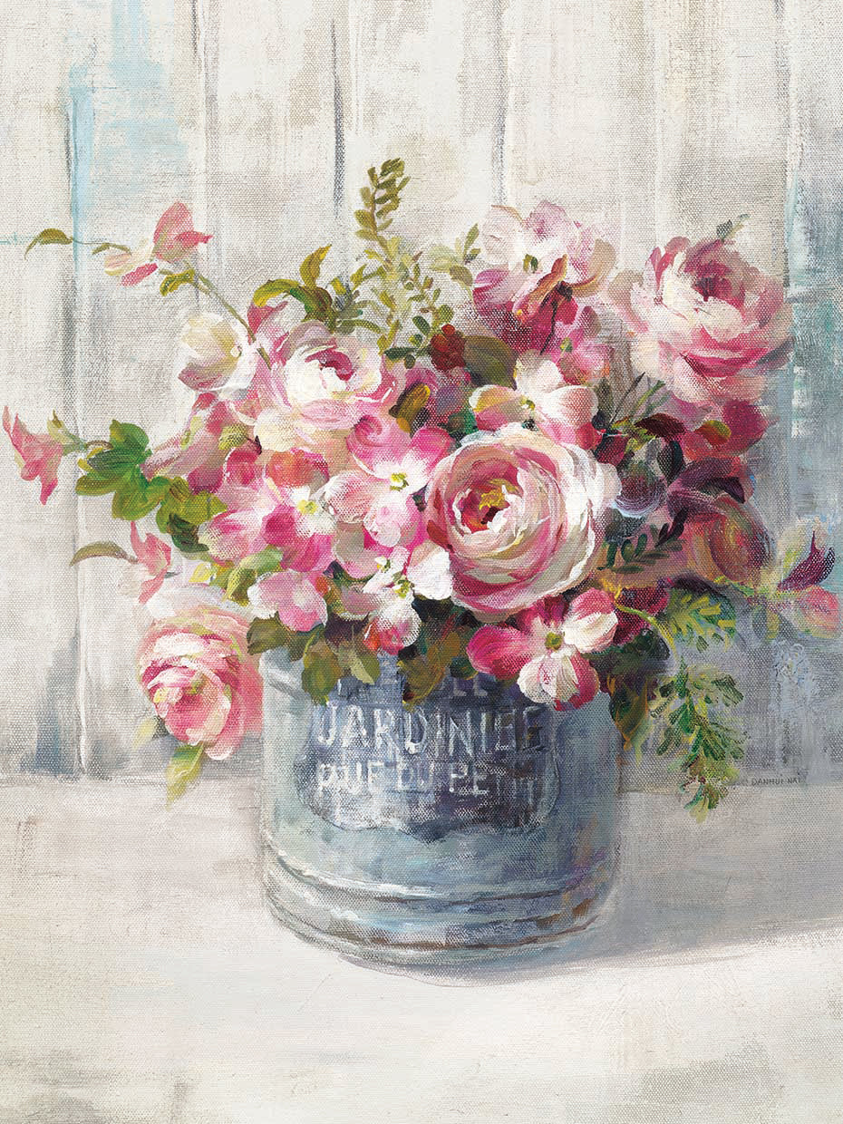 Garden Blooms I by Danhui Nai - top quality wall art work on large canvas & framed canvas prints