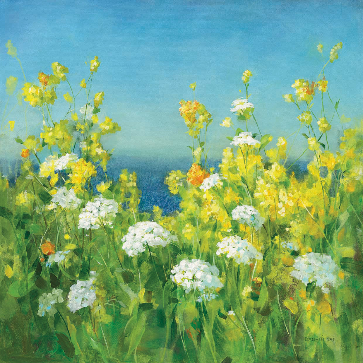 Golden Hour by Danhui Nai - larger sizes handcrafted wall art work on large canvas & framed canvas prints