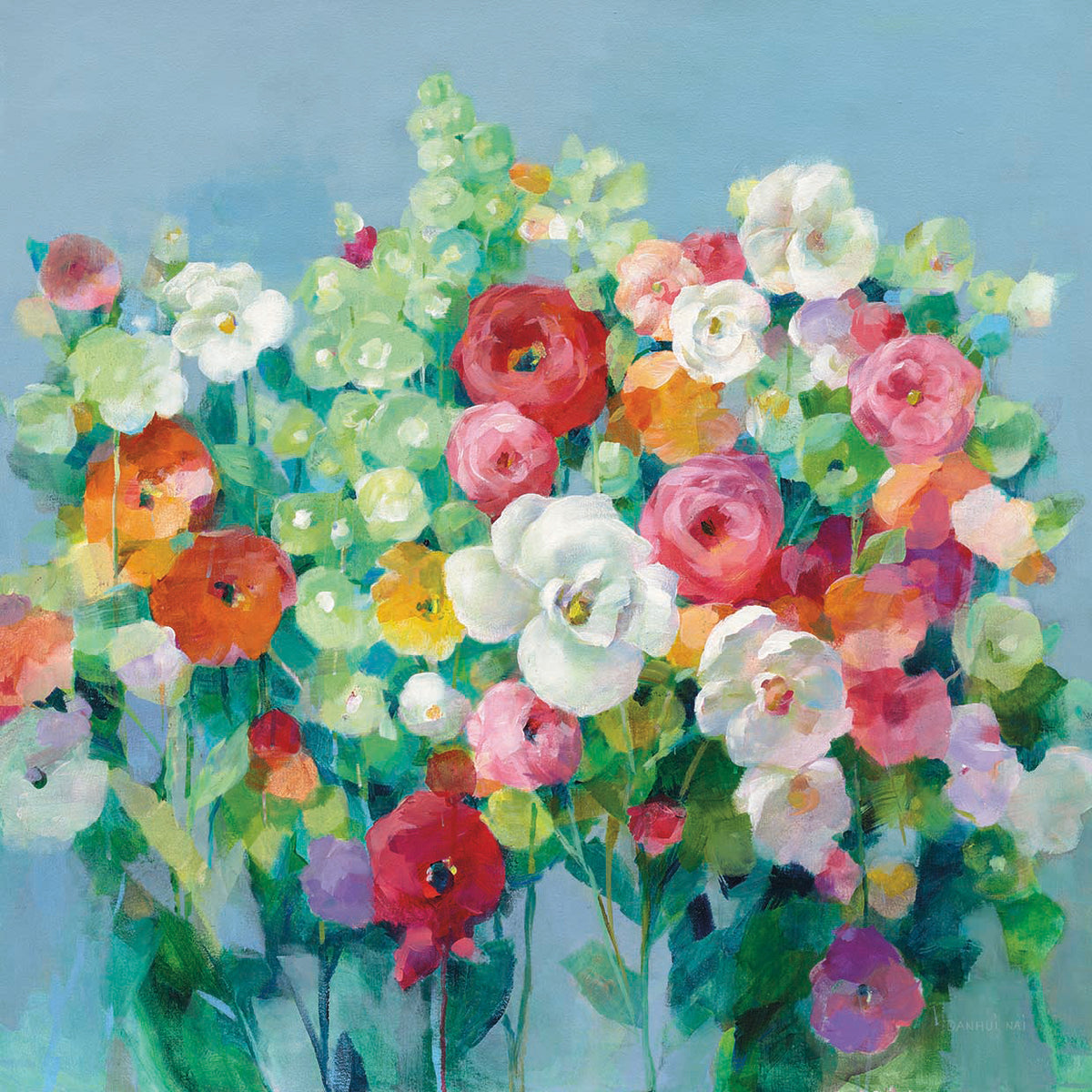 June Beauties by Danhui Nai - best quality handcrafted wall art work on large canvas & framed canvas prints