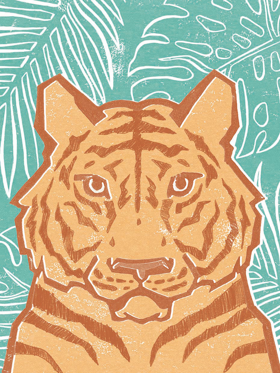 Jungle I by Moira Hershey - lowest price wall art work on large canvas & framed canvas prints