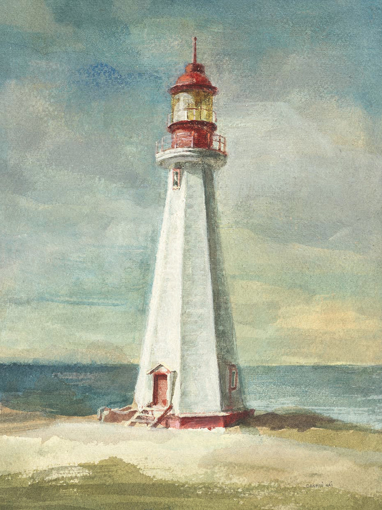 Lighthouse III by Danhui Nai - larger sizes handcrafted wall art work on large canvas & framed canvas prints