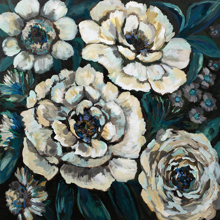 Midnight by Jeanette Vertentes - handcrafted wall art work on large canvas & framed canvas prints, made to order