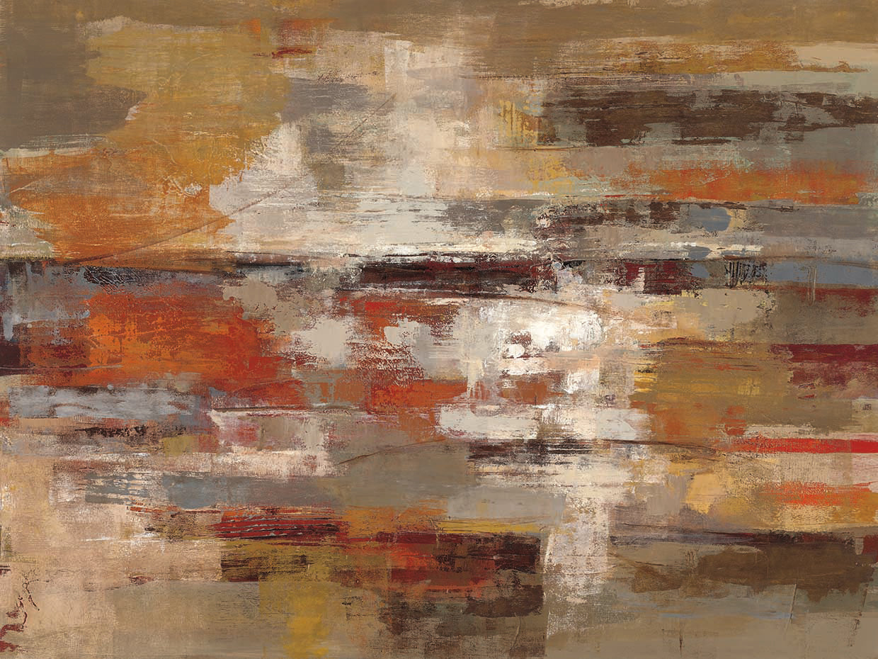 Painted Desert by Silvia Vassileva is a gorgeous painterly abstract  painting printed on canvas or framed canvas