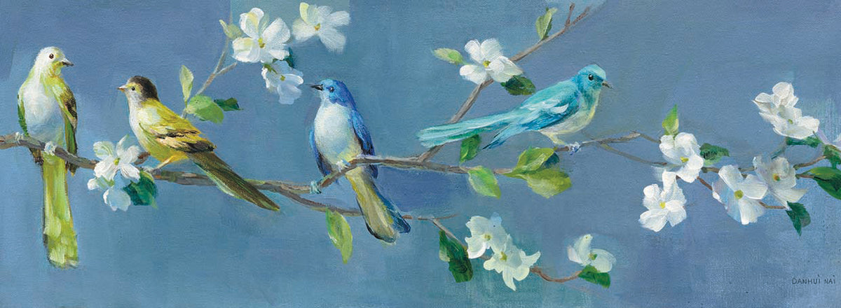Spring in the Neighborhood I by Danhui Nai - best quality handcrafted wall art work on large canvas & framed canvas prints