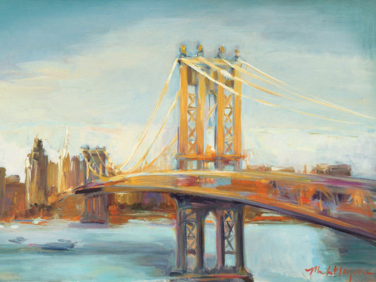 Sunny Manhattan Bridge Canvas Art