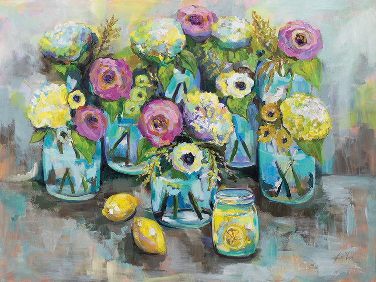 When Life Gives You Lemons by Jeanette Vertentes - handcrafted wall art work on large canvas & framed canvas prints, made to order