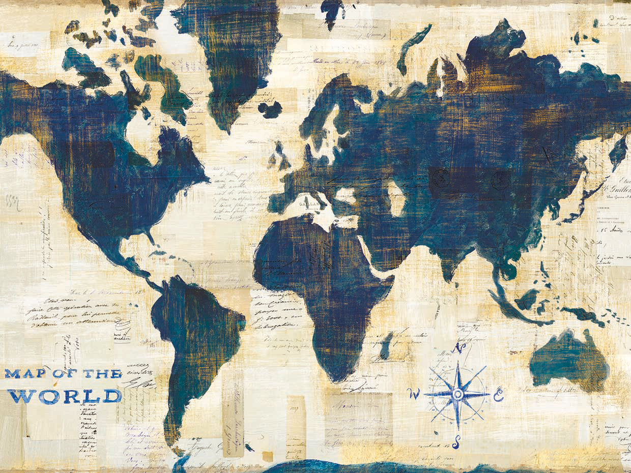 World Map Collage