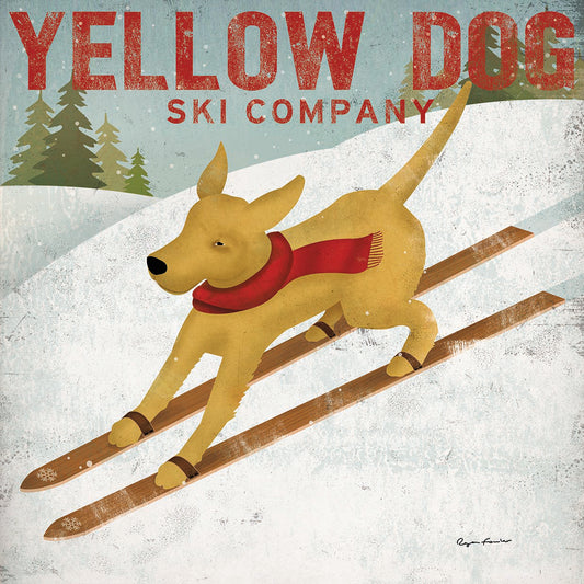 Yellow Dog Ski Co Canvas Art