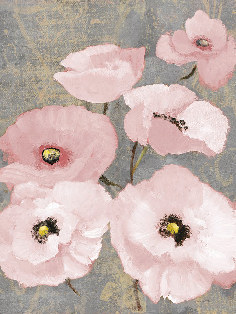 Blush Poppies II de Kindle Arte en lienzo