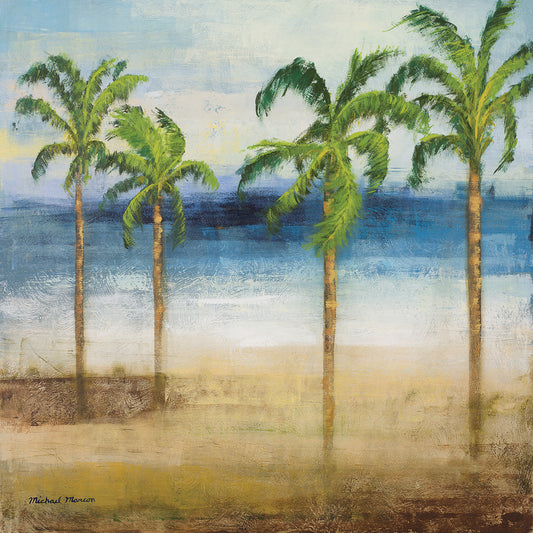 Ocean Palms I Canvas Art