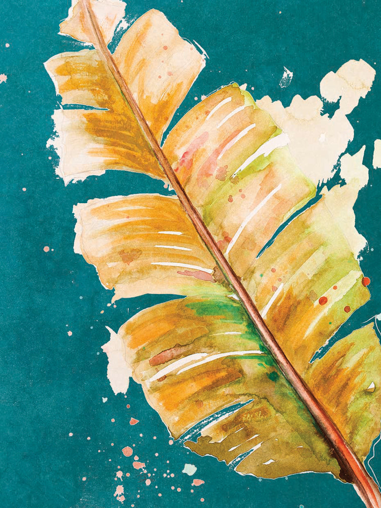 Palma Fresca on Teal