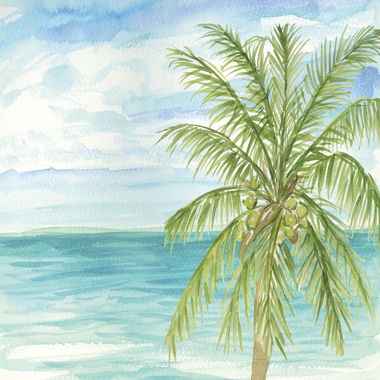 Refrescante Coastal Breeze II Lienzo
