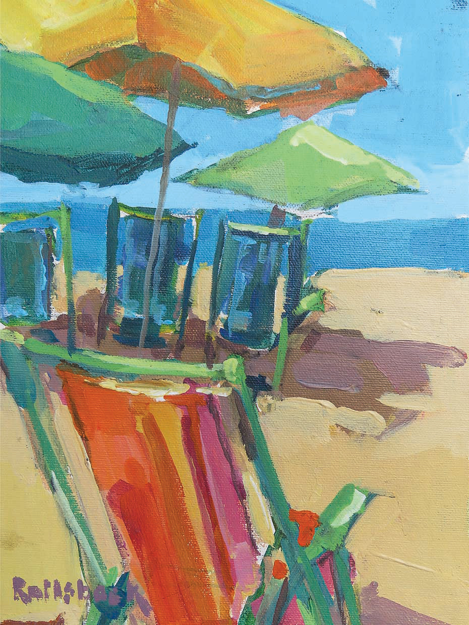 Arte de la lona de días de playa