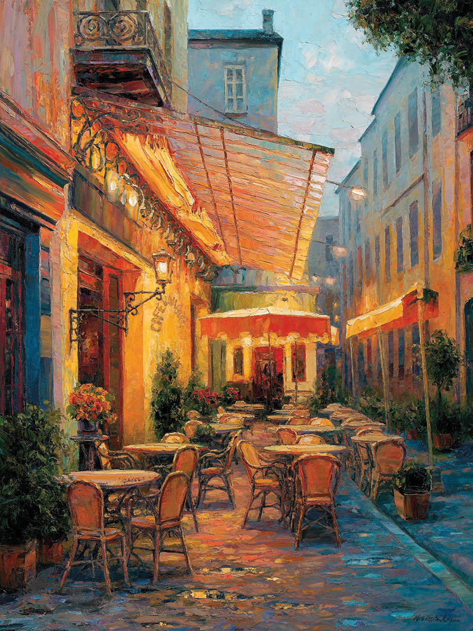 Haixia Liu's Caf Van Gogh 2008, Arles France Canvas Art Prints