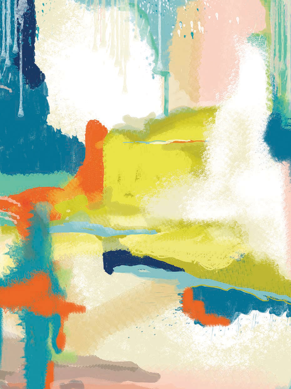 Deconstructed Landscape 2 by Jan Weiss - top quality wall art work on large canvas & framed canvas prints