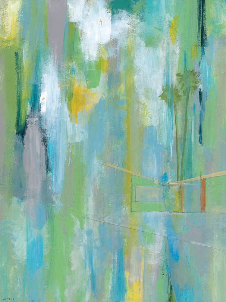 Desert Living 3 by Jan Weiss - handcrafted wall art work on large canvas & framed canvas prints, made to order