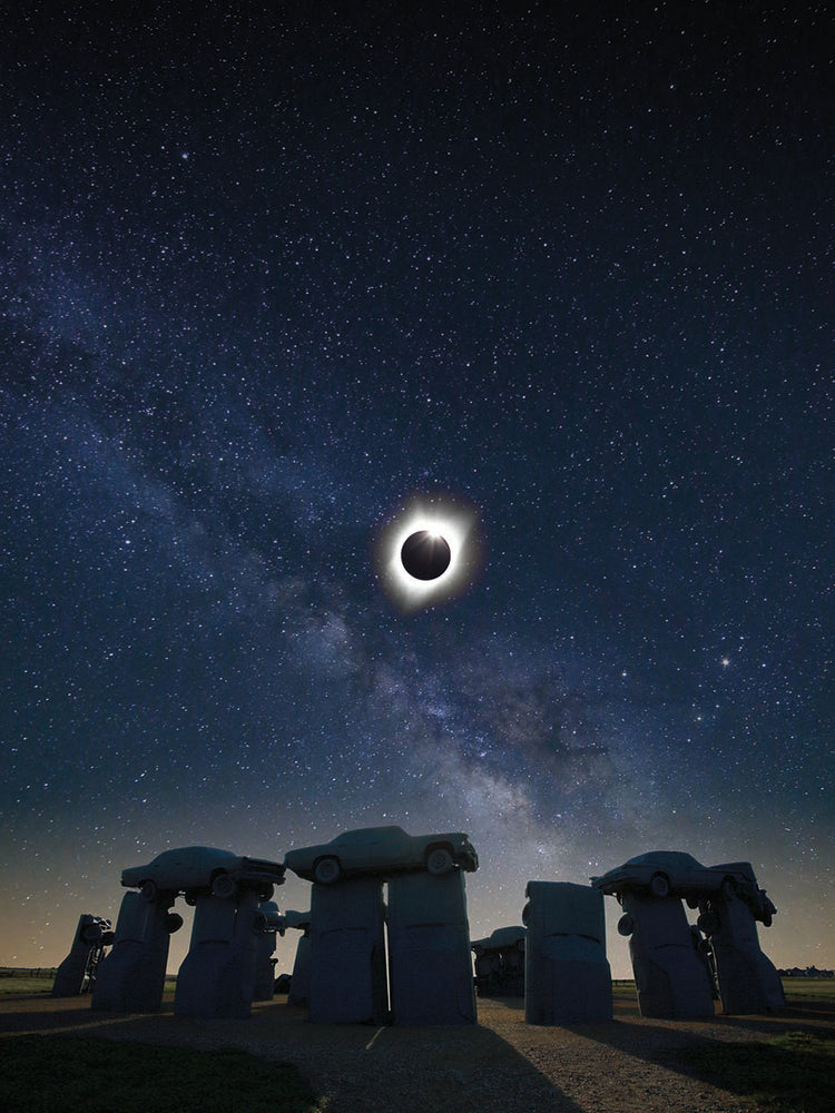 Lienzo Eclipse en Carhenge