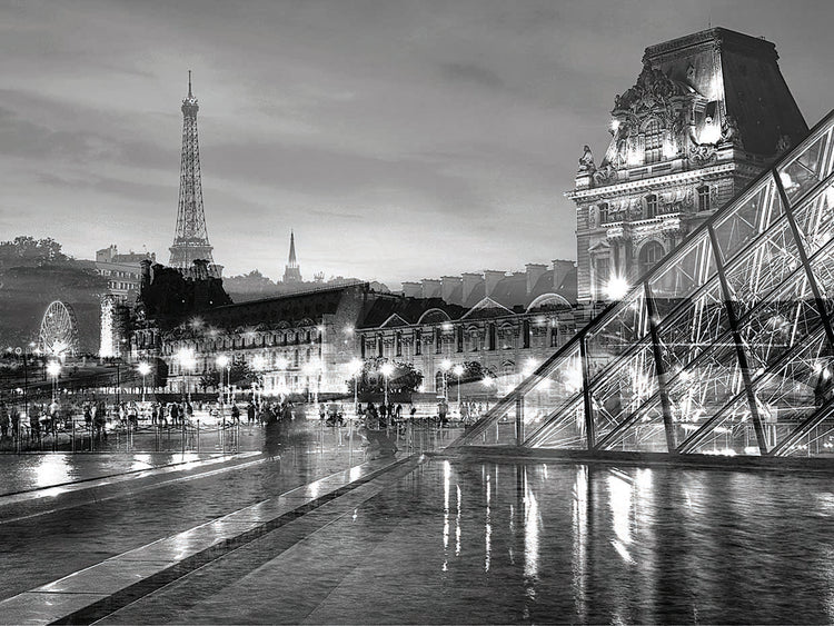 Louvre with Eiffel Tower Vista #2