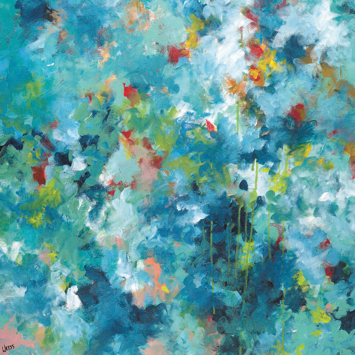 Rainforest by Jan Weiss - top quality wall art work on large canvas & framed canvas prints